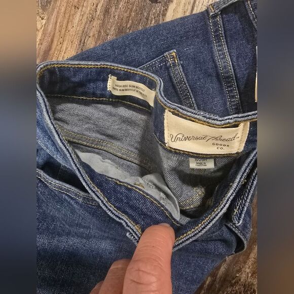 Universal Thread High Rise Slim Bootcut Jeans 8 NWT - Picture 5 of 5